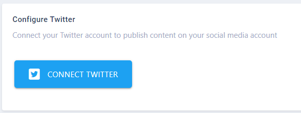Connect Twitter button