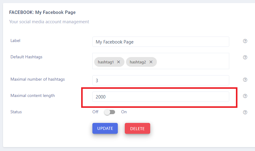 Maximal content length